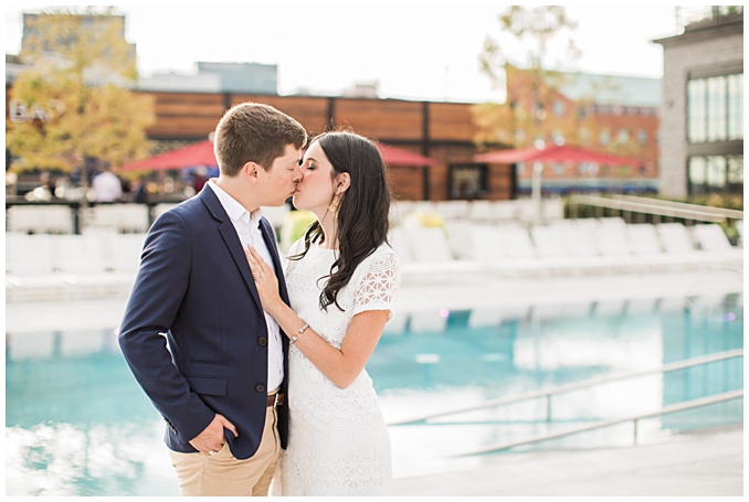 Sagamore Pendry Baltimore Engagement Photo | Sagamore Pendry Baltimore Wedding | Fell's Point Baltimore Engagement Session | Summer Engagement Inspiration in downtown Baltimore | Summer engagement outfit inspiration | Photo by Richard and Tara Photography