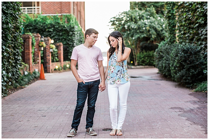 Fell's Point Baltimore Engagement Session | Summer Engagement Inspiration in downtown Baltimore | Summer engagement outfit inspiration | Photo by Richard and Tara Photography